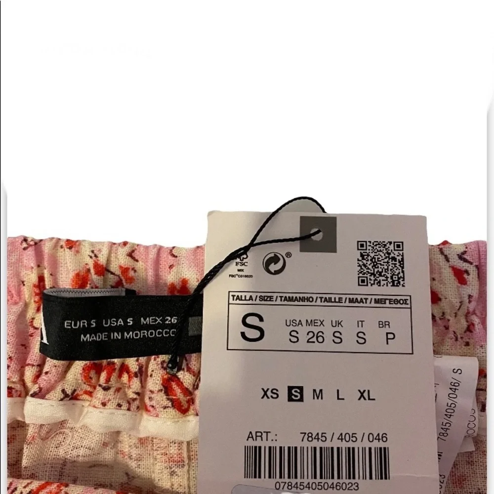 Zara pink paisley
